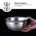 thumbnail image 3 of 2Pcs Stainless Steel Bowls Heat Insulation Bowls Double-layer Noodle Bowls, 3 of 9