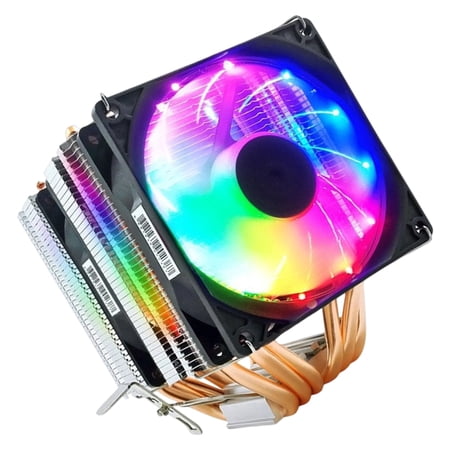 Compatible CPU Air Coolers Double Tower 6 Heat Pipes PWM Fan Low Noise Design