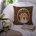 thumbnail image 3 of Carolines Treasures SS8141PW1414 Sheltie Fabric Decorative Pillow, 14Hx14W, multicolor, 3 of 4