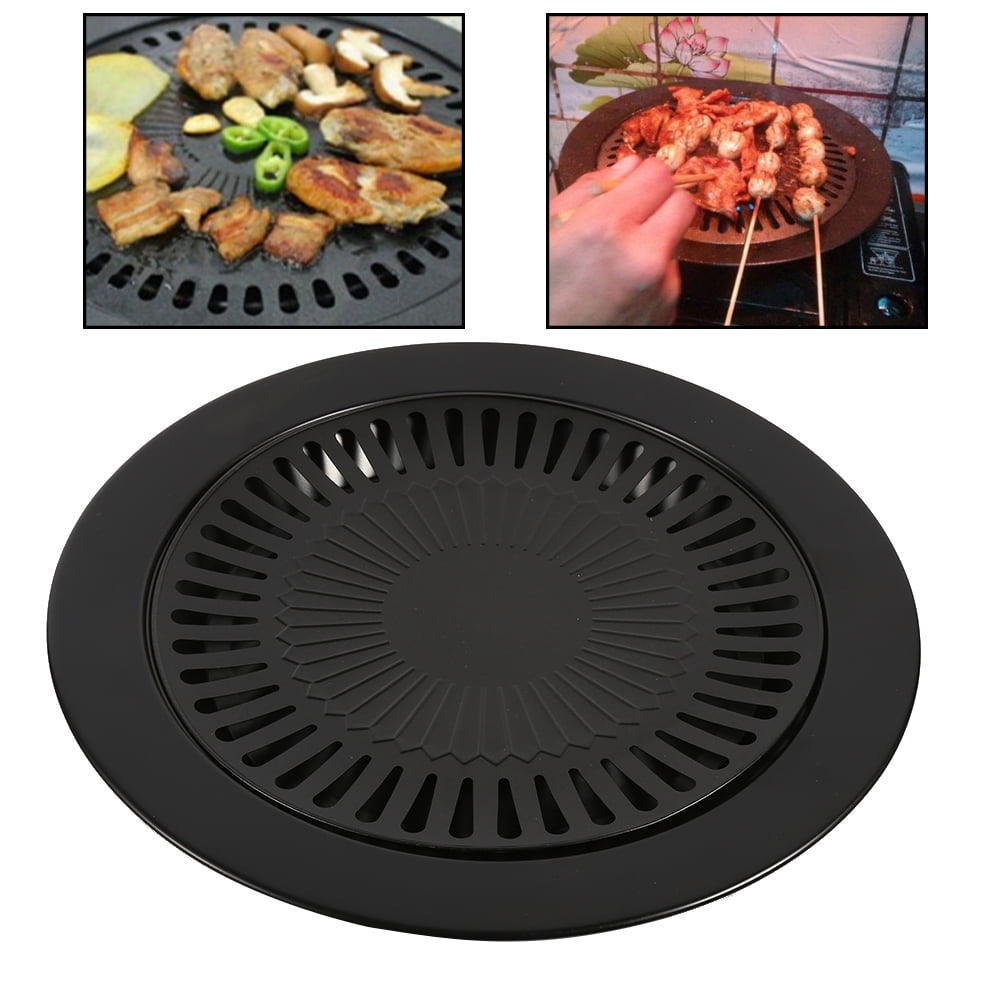 Nonstick BBQ Grill Rack Pan for Indoor Outdoor Barbeque, Sturdy, Durable