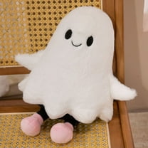 Eespoir Soft White Ghost Plush Doll, Cute Plushies Decor Gifts, Halloween Ghost Doll, for Home Living Room, Bedroom, Party & Movie Nights
