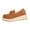 Brown, variant on Women's Tassel Suede Platform Loafers Fashion Comfortable Round Toe Slip on Anti-Slip Wedge Walking Shoes for Daily Driving Work Casual Sandals Brown 9(42)