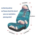 thumbnail image 2 of Picia Flowers in Glass Vase Print Waterproof Sweating Car Seat Cover for Post Gym Workout, Running, Beach and Hiking, Universal Fit Anti-Slip Bucket Seat Protector, 2 of 5