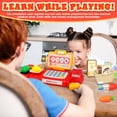 thumbnail image 2 of Kids Toy Cash Register,Kid Educational Toys,Kids Shop Play Toy for 3+ Years Old Kids,Supermarket Shop Toys with Scanner,Lifting Food Weigh,Pretend Role Play Money Food Learning Toys Gift for Toddler, 2 of 7
