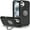 Black, variant on For iPhone 16 6.1 inch Push Mount Friendly Camera Protective [Ring Stand] Hybrid Case - Dark Purple