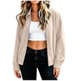 thumbnail image 4 of Tqcoqu Faux Suede Bomber Jacket for Women Fall Fashion 2026 Casual Zip Up Oversized Trendy Winter Clothing Outerwear Coats, 4 of 8