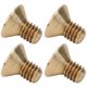 thumbnail image 3 of 50 Uds tornillo con cabeza hexagonal plana cobre cabeza avellanada sujetador Hardware suministros industriales M4M4x7, 3 of 10