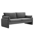 thumbnail image 2 of Modway Indicate Performance Velvet Sofa in Charcoal, 2 of 9