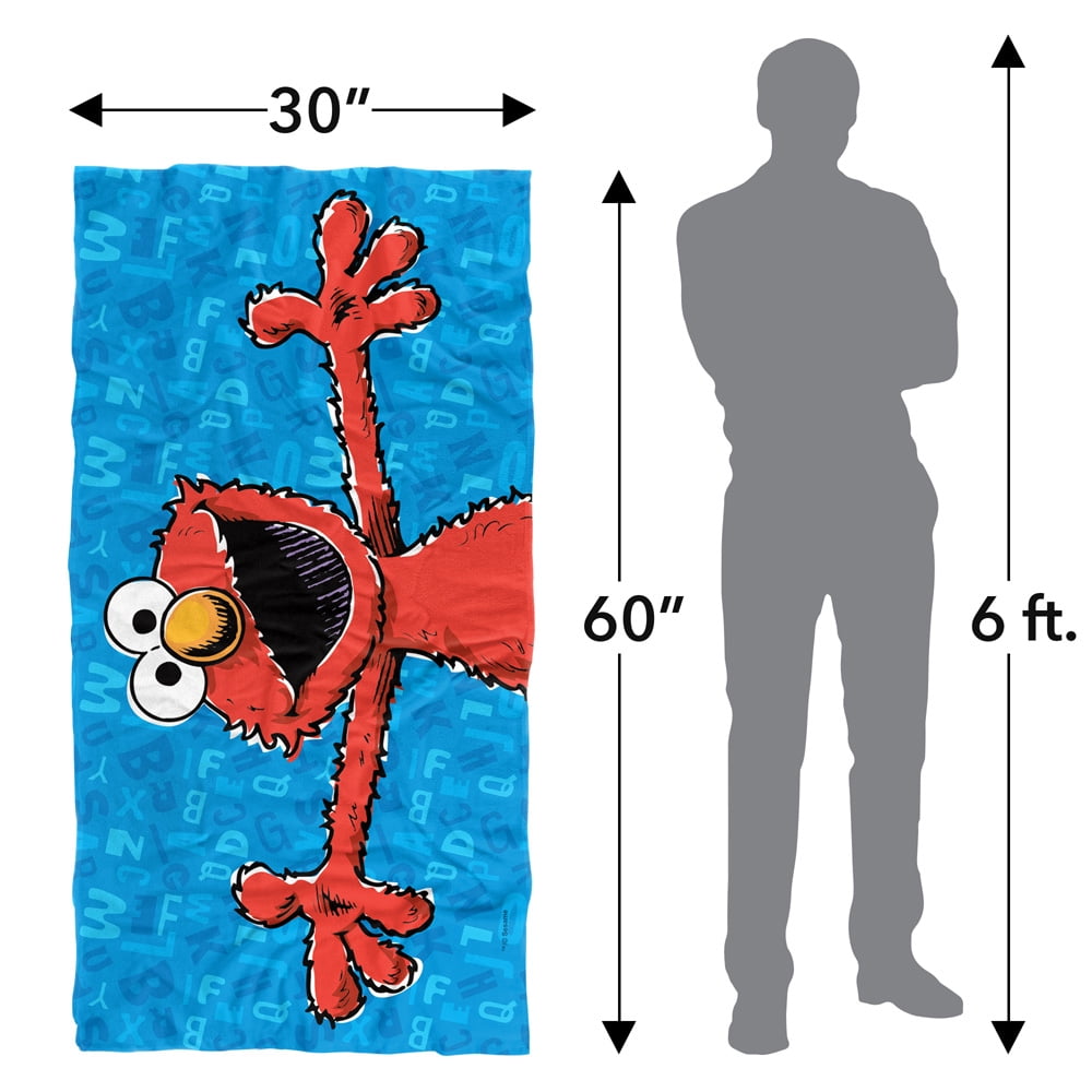 Sesame Street Elmo Character Officially Licensed Beach Towel 30' X 60'