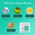 thumbnail image 2 of 50 almohadillas exfoliantes faciales Yashi con ácido glicólico al 35% AHA, 2 of 5