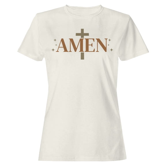 Amen Pray On It Women's Off-White T-shirt