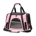 thumbnail image 2 of Bolsa de transporte para mascotas, transpirable, para viajes, para gatitos, cachorros y perros pequeños. Rosa, 2 of 8