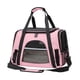 thumbnail image 3 of Bolsa de transporte para mascotas con correa para el hombro y tapete extraíble, portátil, de malla ventilada, para gatos, bolsa de viaje para perros Rosa, 3 of 10