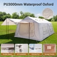 thumbnail image 2 of ABORON Inflatable Tents for Camping, Blow Up Tents for Camping, Glamping Tent with Skylight and Canopy, Camping Tents with Stove Jack for 12-14 Person, 2 of 9