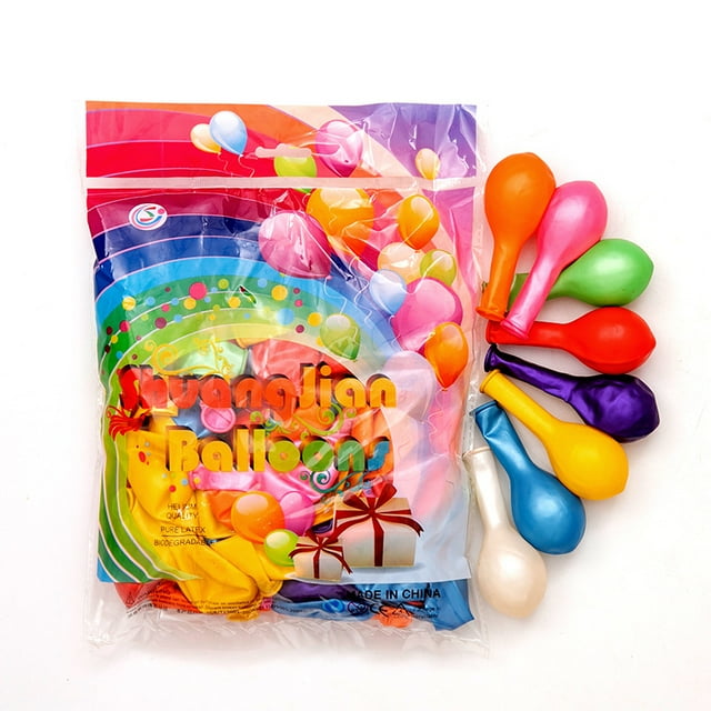 Globo de látex perlado de 10 pulgadas y 1,2 g con nudo para decoración de bodas, fiestas y cumpleaños