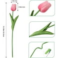 thumbnail image 2 of Artificial Flowers 20 Pcs Faux Tulips PU Real Touch Fake Flowers for Home Office Wedding Decor Arrangement Bouquet Faux Flowers for Decoration,13.18inch, 2 of 7
