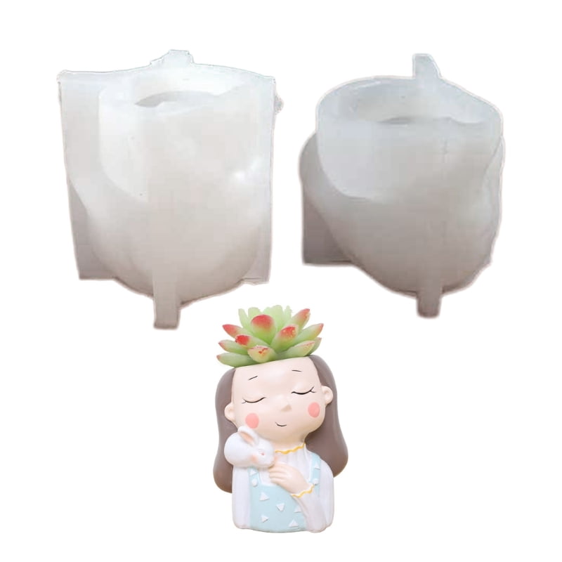 Flower Pot Silicone Mold Concrete Succulent Planter Mould DIY Candle Holder Mold