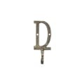thumbnail image 2 of Handcrafted Model Ships K-9056-D-gold 6 x 1 x 3 in. Rustic Gold Cast Iron Letter D Alphabet Wall Hooks, 2 of 2