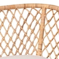 thumbnail image 3 of bali & pari Ellard Bohemian Light Honey Rattan 3-Piece Dining Nook Set, 3 of 6