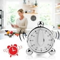 thumbnail image 6 of 2X 60 Minutes Kitchen Mechanical Timer Cooking Reminders Alarm Clock for Office Countdown, 6 of 8