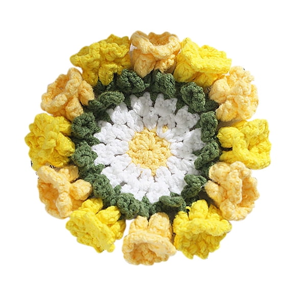 Chmadoxn Kitchen Gadgets, Kitchen Accessories, Kitchen Utensils, Kitchen Tool Knitted Flower Woven Of The Valley As Mother And Girlfriend A coaster