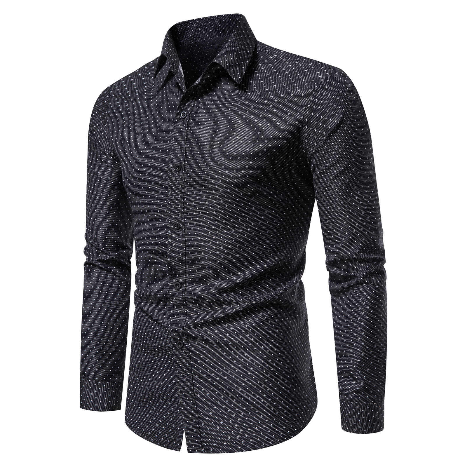 LYXSSBYX Mens Shirts Long Sleeve Dress Shirt Men's Printed No Iron