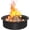 Smokeless-28in, variant on 28 Inch Fire Pit Ring Insert Outdoor, DIY Firepit Rim Liner Round Campfire Rings for Outside Above or In-Ground, Black