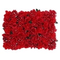 thumbnail image 4 of Artificial Flower Plants Panels Background Wall Floral Decor for Party Wedding Decor Red, 4 of 5