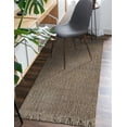 thumbnail image 5 of Unique Loom Chunky Jute Collection Area Rug (2' 7" x 6' 1" Runner Gray), 5 of 7