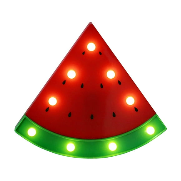 1Pc Watermelon Shaped Night Light Table Lamp Without Battery