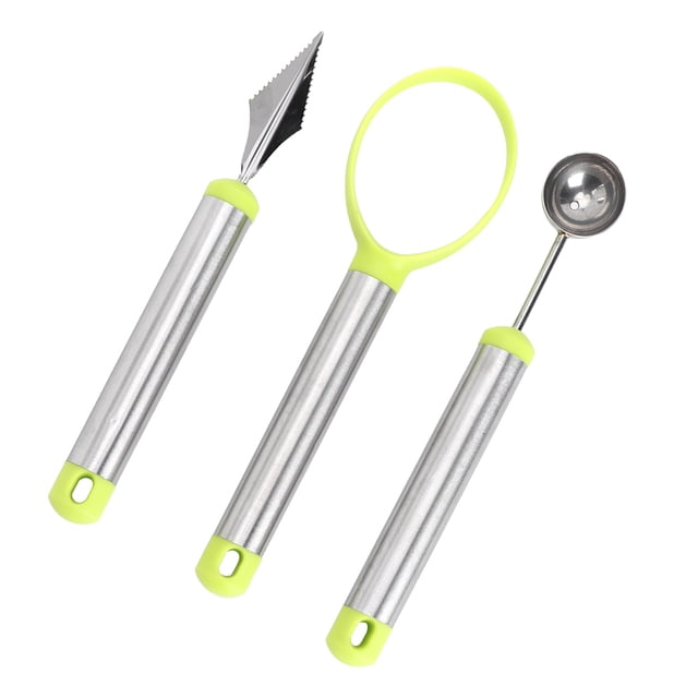 Sacabolas de fruta, 3 piezas, multifunción, para sacar frutas, con forma de pala para sandía, aspecto llamativo