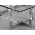 thumbnail image 6 of Milan Amanda 50" Glass Floating Base Cocktail Table in Clear, 6 of 6