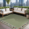 thumbnail image 6 of Beverly Rug Outdoor / Indoor Area Rugs Patio Porch Garden Carpet Bordered / Green 10x14, 6 of 9