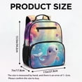 thumbnail image 7 of Uorisanigo Dolphin Print Kids Children School Backpack for Girls 6-7, Lightweight Casual Backpack, Large Capacity Elementary Rucksack for Travel and Camping, 7 of 7