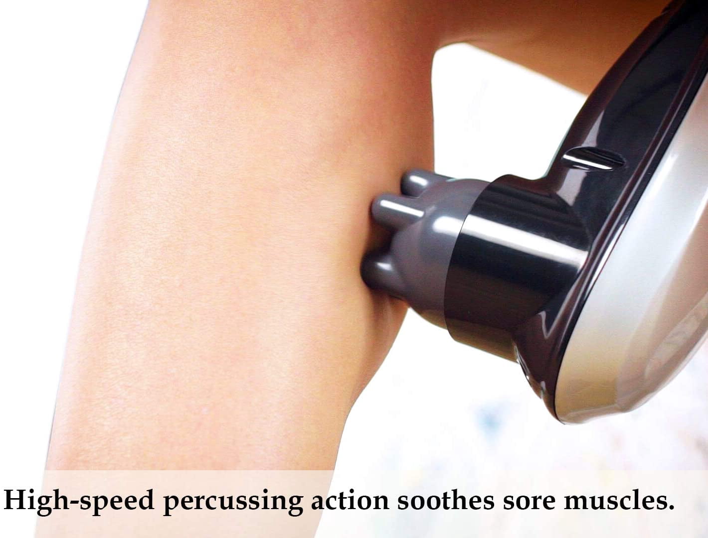 uComfy Pro, Rechargeable Handheld Deep Tissue Percussion Massager for Back, Neck, Shoulders, Leg, Foot and Sore Muscle Therapy with Electric Charging Stand and Massaging Heads, As Seen On TV