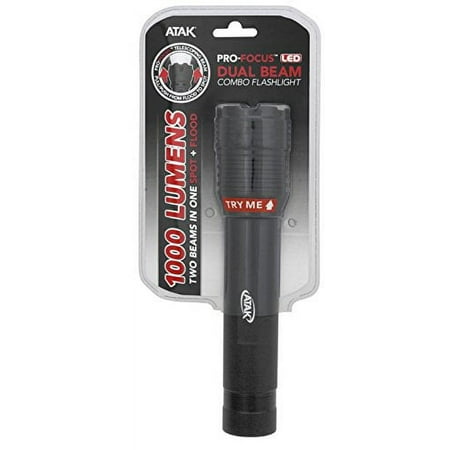 ATAK 541 9 Pro-Focus 1000 Lumen Heavy Duty Black Flashlight With Tactical
