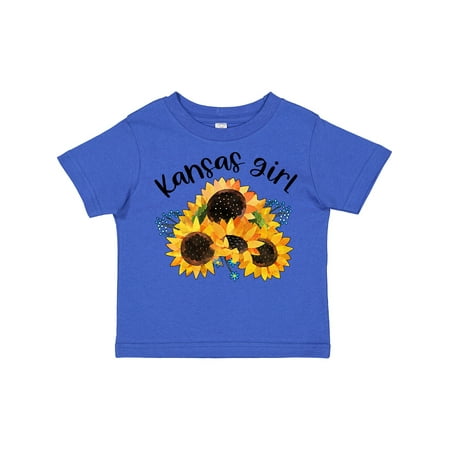 

Inktastic Kansas Girl with Sunflowers Gift Toddler Toddler Girl T-Shirt