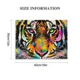 thumbnail image 3 of Acheng Tiger Wall Art Colorful Graffiti Wild Animal Paintings Pictures Prints Large Men's Bedroom Decorations 16x12in, 3 of 6