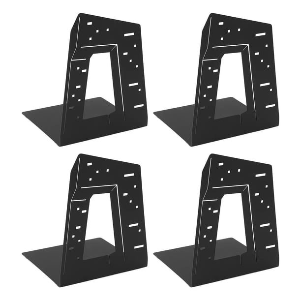 Soporte Para Libros, Diseño Delgado, 4 Sujetalibros Para Soporte Resistente Para CD ANGGREK Otros