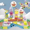 thumbnail image 3 of 3D Electric Track Gears Model Building Blocks Plastic Kid House Blocks Bricks Educational Construction Toys for Children Gifts,97pcs with box, 3 of 6