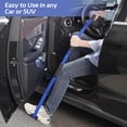 thumbnail image 4 of 2pcs 100m Long Leg Lifter Strap, Leg Straps with Soft Hand Grips & Soft Foot Pad, Leg Lifter After Hip Replacement, Leg Lifters Getting Legs in and Out of Bed, Wheelchair, Car (Blue), 4 of 4