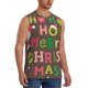 thumbnail image 2 of Fotbe Ho Ho Ho Merry Christmas Men's Camiseta sin Mangas Estampada para Hombres, Playera Casual para Gimnasio, Entrenamiento, Playa-XX-Large, 2 of 7