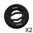 thumbnail image 1 of 2 Anillos De Agarre Manual Para Entrenamiento De Trituración, Bola De Agarre Físico, Fortalecedor De Agarre De Mano, Negro, De 40 A 50kg, 1 of 8