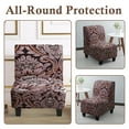 thumbnail image 4 of Slipper Chair Cover Non-Slip Cover for Accent Chair Without Arms Furniture Protector Covers for Living Dining Room, 4 of 5