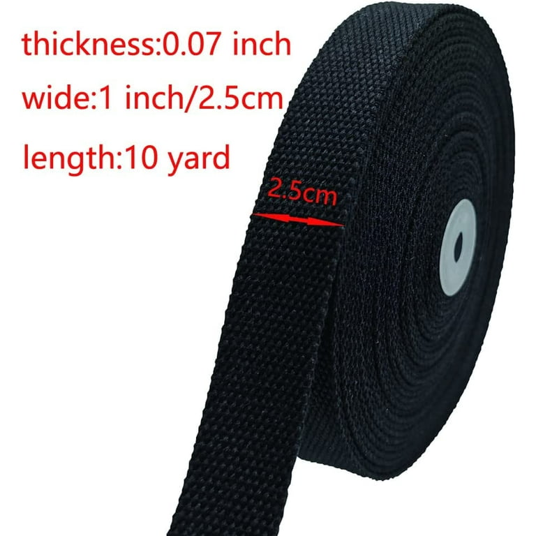 Heavy Cotton Webbing 1 Inch Bag Handle Strap Belt Chair Purse Sewing Canvas  Tape