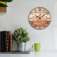 thumbnail image 4 of Wall Clock Wood Silent Wall Clock Large Decorative Battery Operated Non Ticking Analog Retro Clock for Living Room, Kitchen, Bedroom - style:CQ434-4, 4 of 6