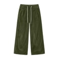thumbnail image 5 of Lmueinov Womens Sweatpants Drawstring Elastic High Waist Double Sided Fleece Pants Wide Leg Sweatpants with Pockets for Jogger Coffee, 5 of 8