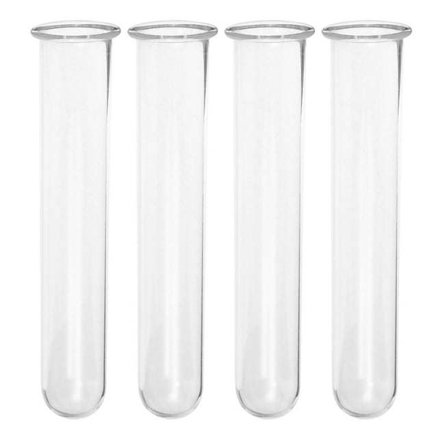 4Pcs Glass Test Tube Propagation Planter Clear Propagation Tube Plant Terrarium Multi-Use Glass Tube