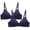 Blue, variant on skpabo Women's Bras Backless Bra Corset Bra 2Pc Small Cup Two Rows Of Buttons Without Steel Ring Bra Mother Underwear for Work Office Business Size