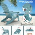 thumbnail image 6 of WINSOON All Weather HIPS Folding Adirondack Chair Set of 2 Outdoor Patio Chair, Blue Finish, 6 of 9